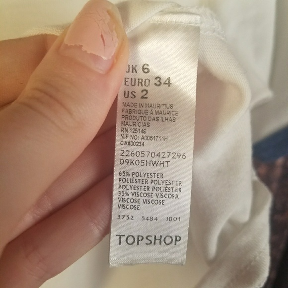 Topshop plain casual tee A71 - Picture 4 of 5